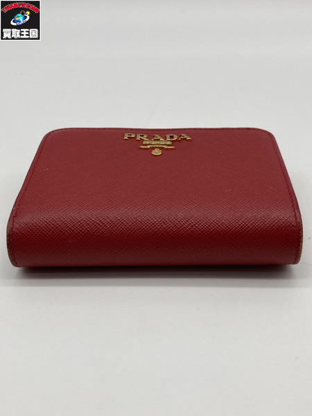PRADA プラダ 1ML018 コンパクトウォレット サフィアーノ メタル フォーコ 財布