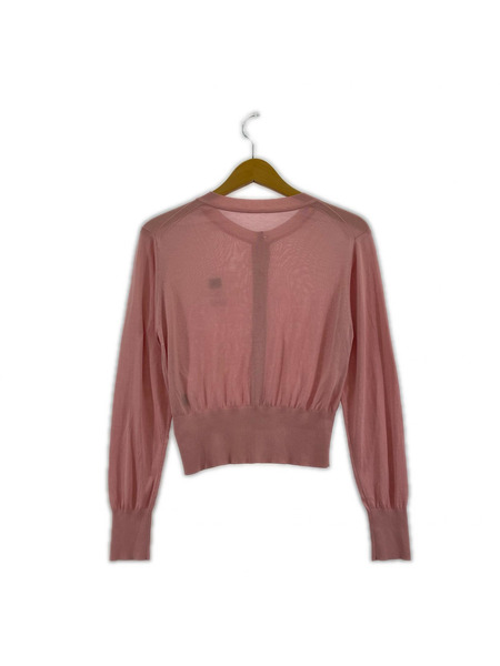 FURFUR/ニットカーディガン/チェリー/ラインストーン/PNK/ONE