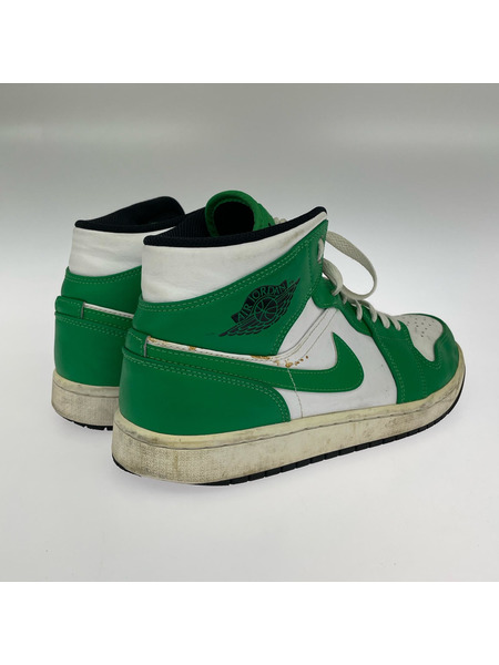 NIKE スニーカー Air Jordan 1 MID Lucky Green(28.0cm)