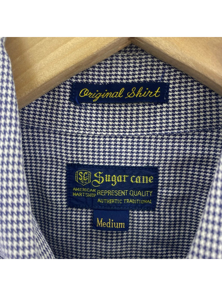 SUGAR CANE 長袖シャツ 千鳥格子 (M)