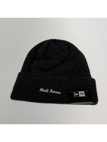 Supreme New Era Box Logo Beanie Charcoal