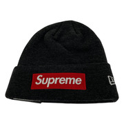 Supreme New Era Box Logo Beanie Charcoal