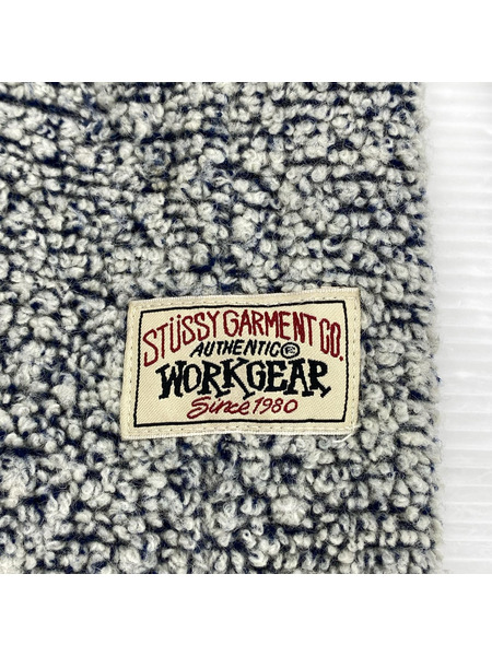 STUSSY WOOL BLEND SHERPA PULLOVER スキッパーニット S グレー 118566