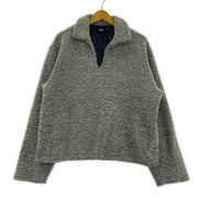 STUSSY WOOL BLEND SHERPA PULLOVER スキッパーニット S グレー 118566