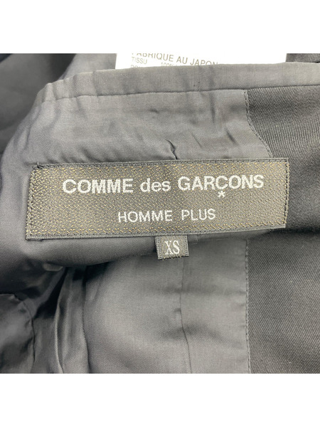 COMME des GARCONS HOMME PLUS 袖カットデザイン テーラードジャケット XS
