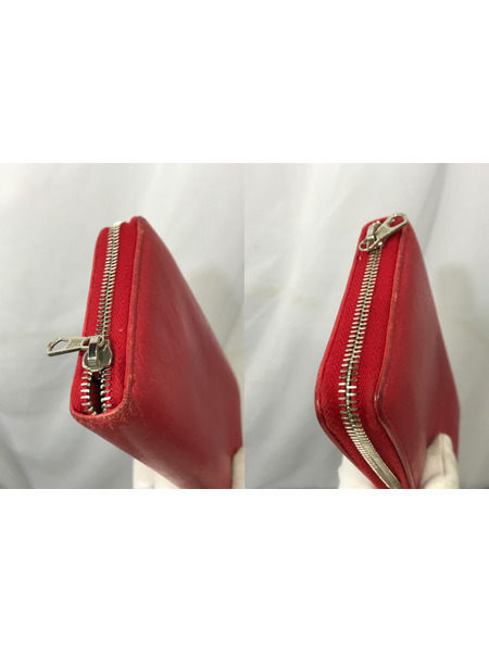長財布 ラウンドファスナー 赤[値下]