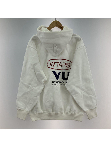 WTAPS HOODY COTTON PROTECT パーカー 白 SIZE 02