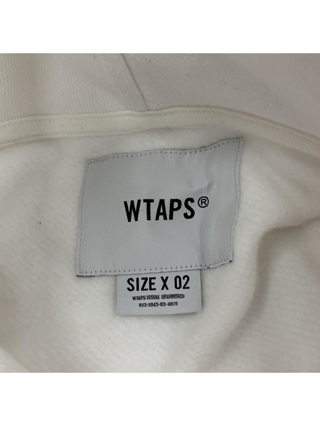 WTAPS HOODY COTTON PROTECT パーカー 白 SIZE 02