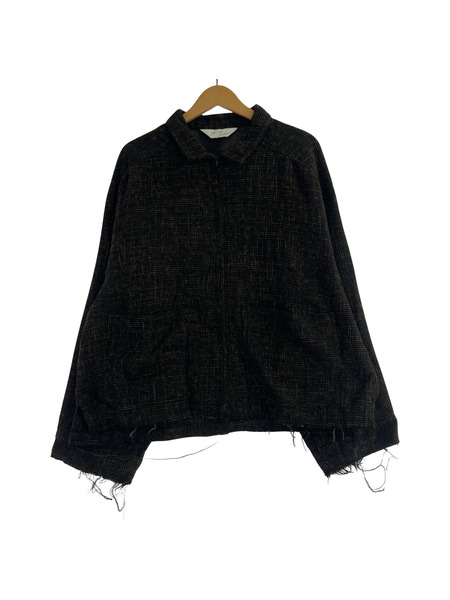 ANCELLM/TWEED ZIP JACKET/1/ANC