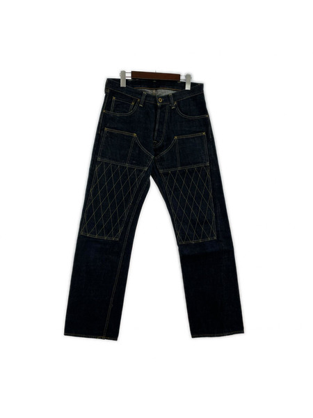 TROPHY CLOTHING  デニム・ジーンズ ダブルニー ダイヤモンド キルティンク