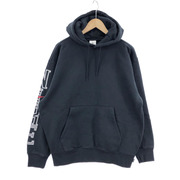 Supreme×NIKE L/S Hooded Sweatshirts BLK (S)