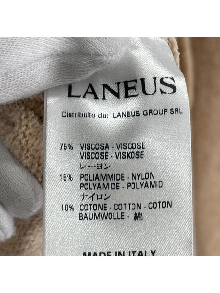 LANEUS パーカー(ジップアップ) レーヨン size46 ブラウン