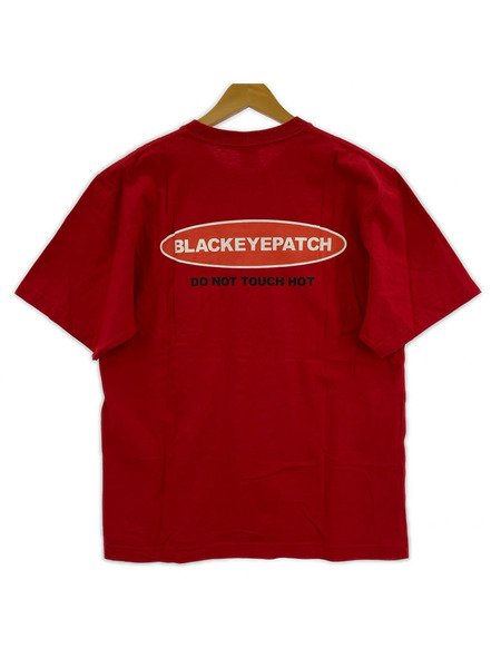 BLACK EYE PATCH Danger Hot Label Tee 赤 (M)