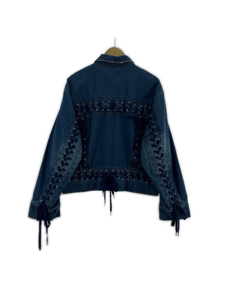 G.V.G.V. デニムジャケット DENIM LACE UP JACKETト/ブルー