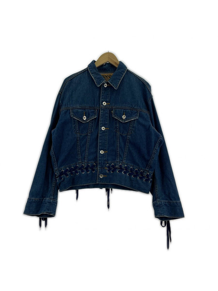 G.V.G.V. デニムジャケット DENIM LACE UP JACKETト/ブルー