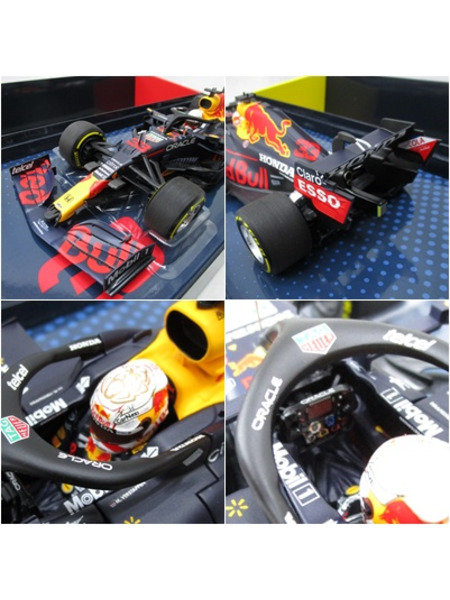 7.ミニチャンプス 1/18 レッドブルレーシング ホンダ RB16B マックス・フェルスタッペン 2021＃３３ コレクターボックス