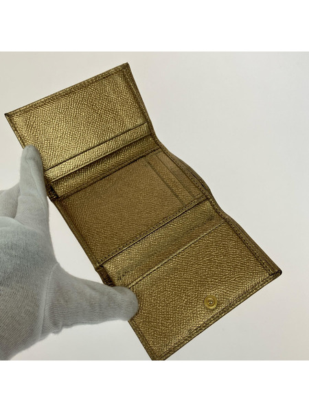 DOLCE&GABBANA コンパクトウォレット 3ツ折リコンパクトウォレット/GLD