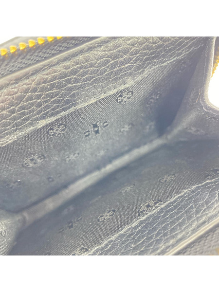 コンパクトウォレット 三ツ折リ財布 レザー ブラック