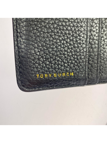 コンパクトウォレット 三ツ折リ財布 レザー ブラック