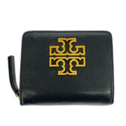 コンパクトウォレット 三ツ折リ財布 レザー ブラック