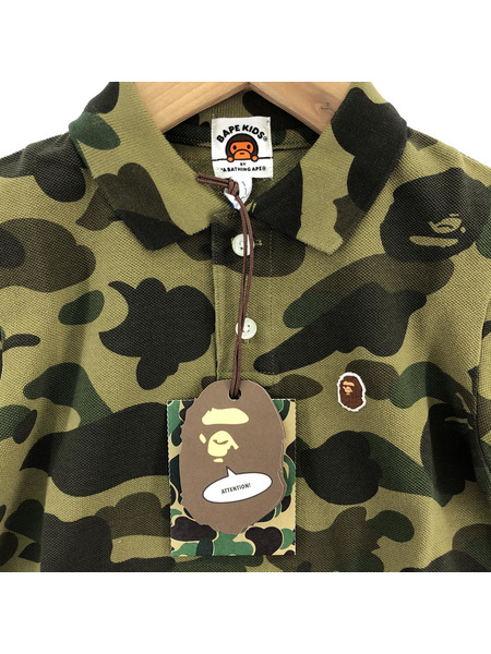 A BATHING APE KIDS ポロシャツ カモ