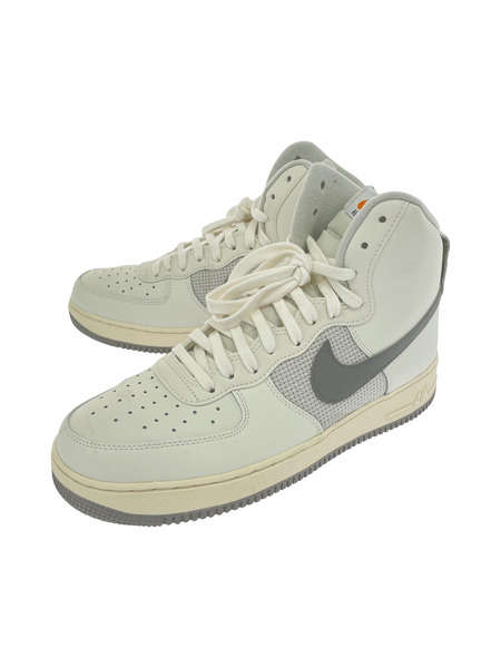 NIKE AIRFORCE1 HIGH Sail and Medium Grey 28.5cm