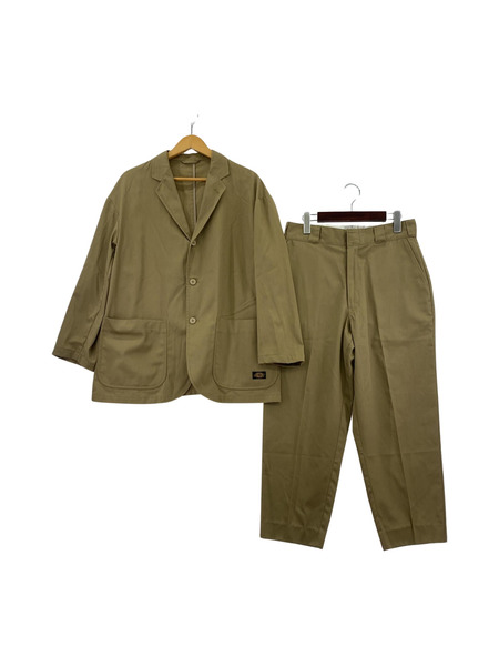 TRIPSTER×Dickies×BEAMS スーツセットップ(S) ベージュ[値下]