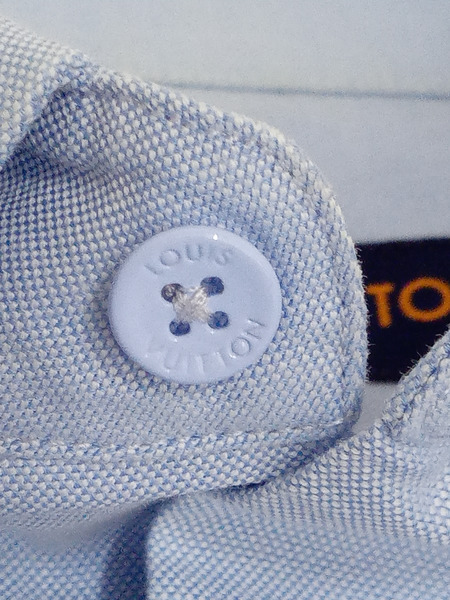 LOUIS VUITTON フラワーロゴ刺繍 LSシャツ XS