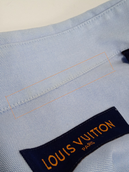 LOUIS VUITTON フラワーロゴ刺繍 LSシャツ XS