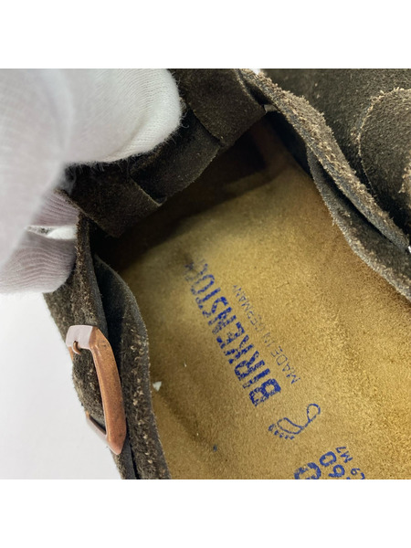 BIRKENSTOCK シューズ Boston スエードレザー 26.0 モカ