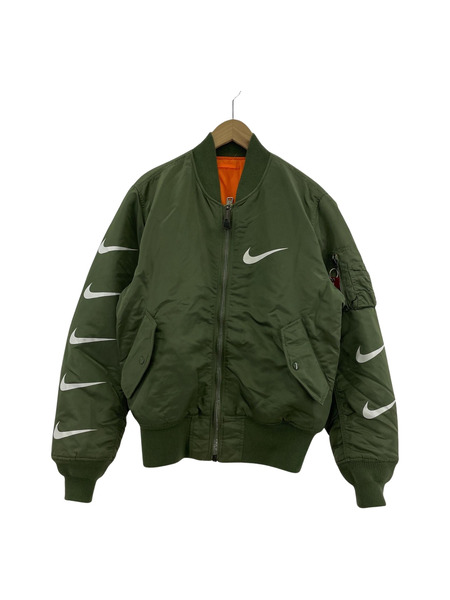 ALPHA×NIKE MA-1 フライトジャケット M オリーブ