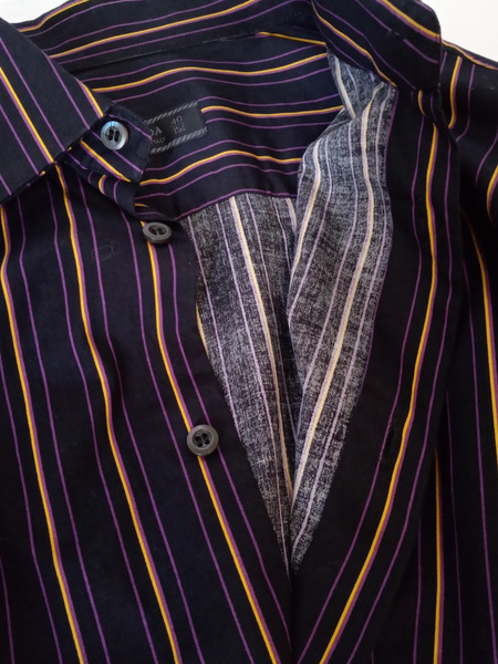 メンズラグ衣料 PRADA　ストライプシャツ/40