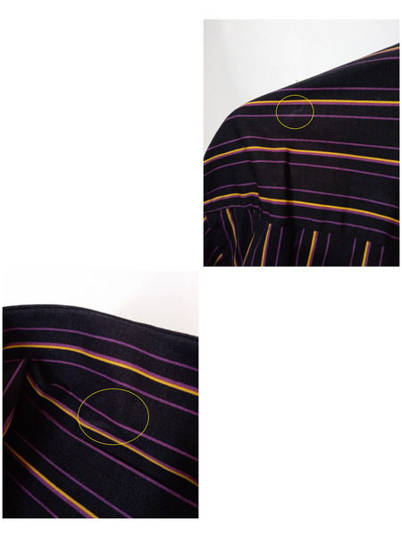 メンズラグ衣料 PRADA　ストライプシャツ/40