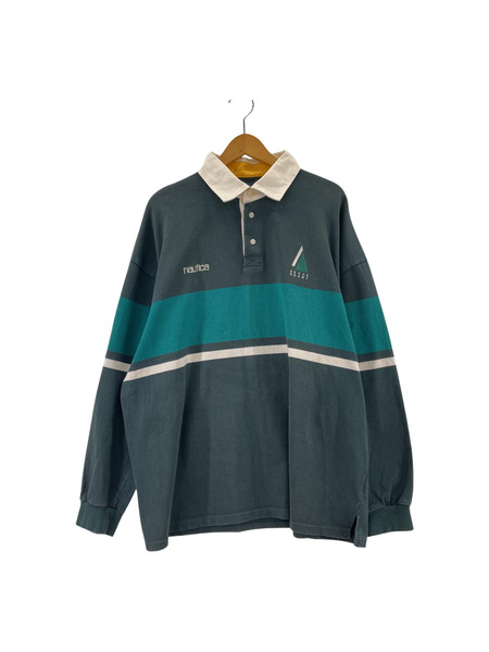 NAUTICA×DESCENDANT PUBA POLO LS ポロシャツ XL