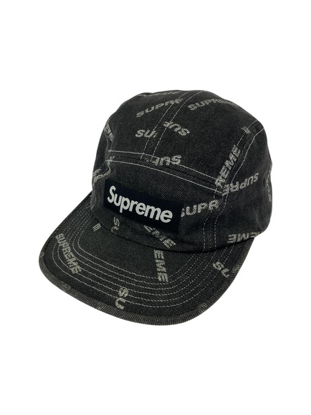 Supreme 17SS Denim Logo Camp Cap