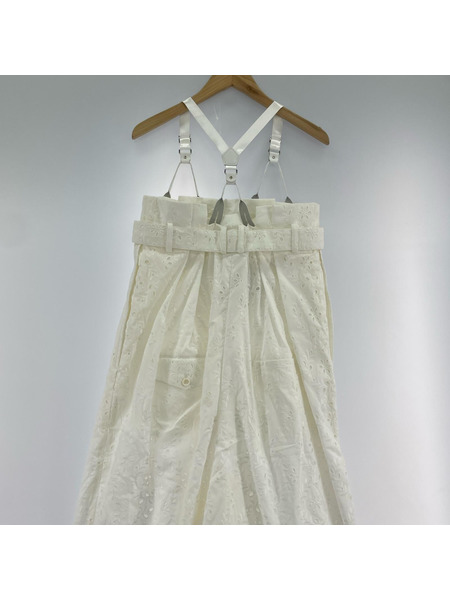 COMME des GARCONSnoir kei ninomiya レース サルペット 白(XS)