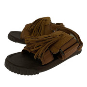 SHAKA サンダル スウェードフリンジサンダル 27cm 茶