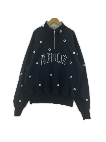 Keboz スウェット・トレーナー Keboz × NICK GEAR ハーフZIP