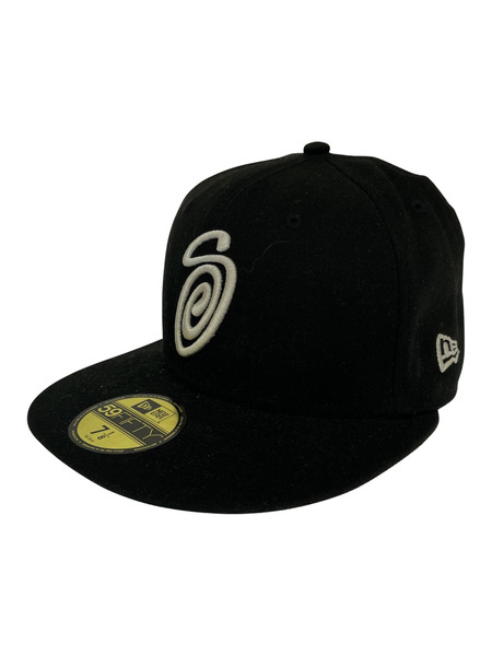 STUSSY×NEW ERA Curly S 59Fifty CAP ブラック