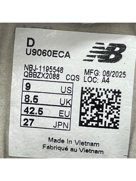 NEW BALANCE スニーカー U9060ECA 白 27