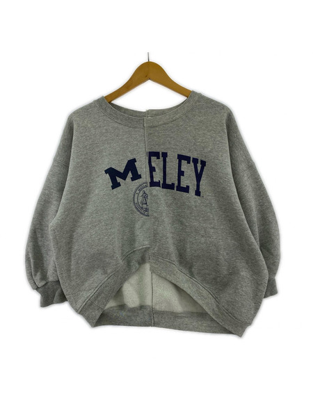 77CIRCA スウェット・トレーナー 胸元 アーチ ロゴ グレー