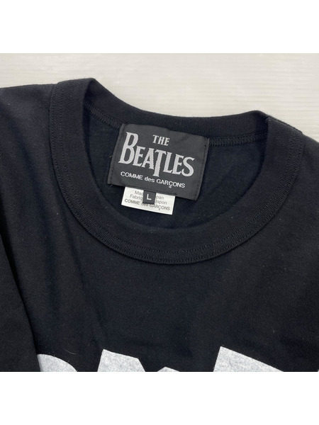 COMME des GARCONS 半袖Tシャツ・カットソー × The Beatles ブラック (L)