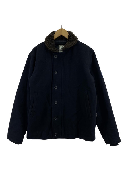 AVIREX ウールジップジャケット BLK