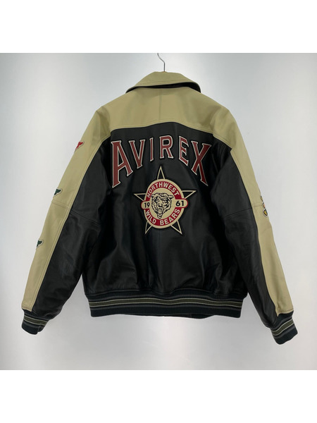 AVIREX ジャケット STADIUM JACKET WILD BEARS (L)