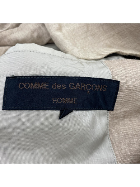 COMME des GARCONS HOMME リネン100% ジャケット　ベージュ　S