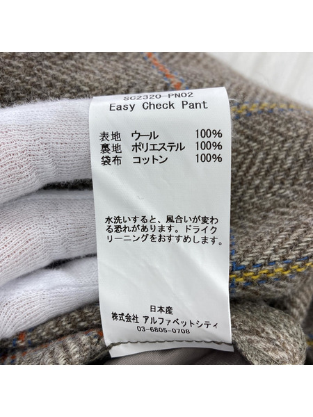 SON OF THE CHEESE イージーチェックパンツ[値下]