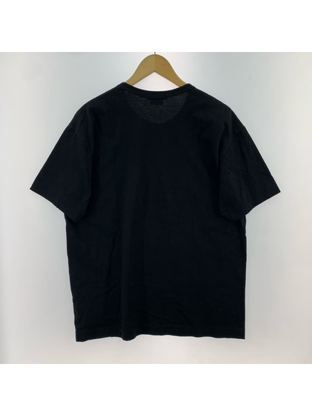 COMME des GARCONS 半袖Tシャツ・カットソー メッセージプリント Tシャツ XL 黒