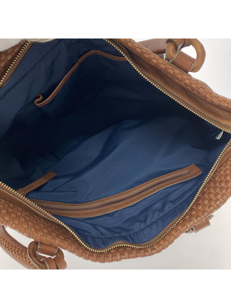 COLE HAAN トートバッグ イントレチャート 茶