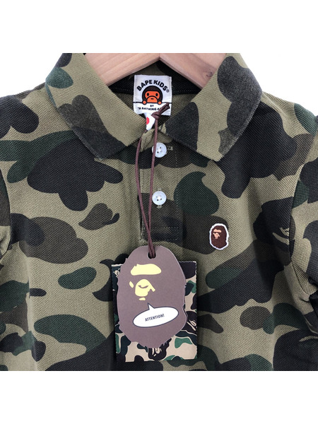 A BATHING APE KIDS ポロシャツ カモ