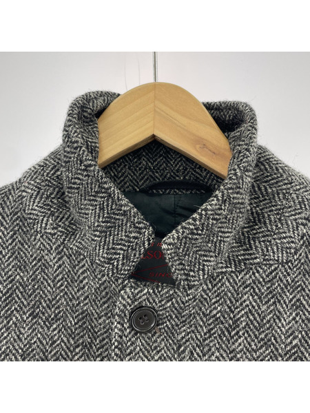 FILSON HARRIS TWEED ツイードレイルロードジャケット 36 グレー